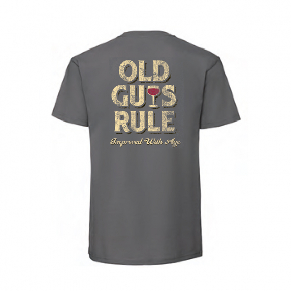 Old Guys Rule - Improved With Age Charcoal ryhmässä Vaatteet ja kengät / Vaatetus / T-paidat @ Sportfiskeprylar.se (OG760-CHr)