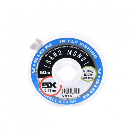 Vision Nano Mono tippet ryhmässä Koukut & Tarvikkeet / perukkeet & perukemateriaalit / Perukemateriaalit / Perukemateriaali perhokalastus @ Sportfiskeprylar.se (OP3VOT6r)