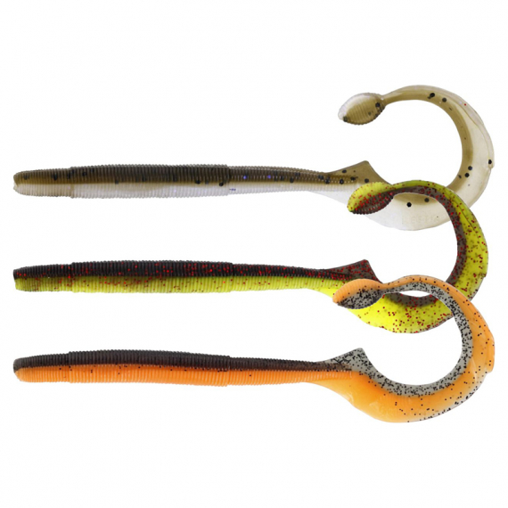 Westin Ned Worm Curl 12cm, 3g (5pcs) - Dark Water Mix 7 ryhmässä Vieheet / Jigit ja keinosyötit / Ravut ja Creaturebaits-syötit / Ned Rig -jigit @ Sportfiskeprylar.se (P187-709-014)