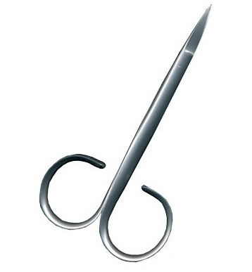 Petitjean Small Scissor Curved ryhmässä Työkalut & Lisätarvikkeet / Pihdit & sakset / Leikkurit & sakset @ Sportfiskeprylar.se (PE-T60)