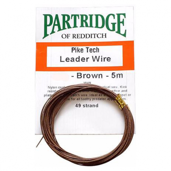 Partridge Bauer Pike Leader Wire 20lb - Brown ryhmässä Koukut & Tarvikkeet / perukkeet & perukemateriaalit / Perukemateriaalit @ Sportfiskeprylar.se (PH-AW49-20-5B)