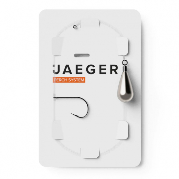 Jaeger Drop-Shot Rig (1 Hook) ryhmässä Koukut & Tarvikkeet / Valmiit rigit / Valmiit ahvenrigit @ Sportfiskeprylar.se (PRC-DRO-2)