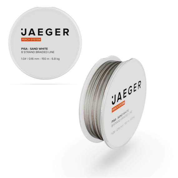 Jaeger Braided Line Pisa Sand White 150m 6.8kg - 0.16mm ryhmässä Siimat / Kuitu- ja supersiimat @ Sportfiskeprylar.se (PRC-LBR-01-1)