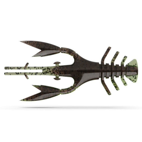 Jaeger Para 8cm (6pcs) - Taupe Lime - Vieheet Jigit ja keinosyötit Ravut ja Creaturebaits-syötit Rapujigit