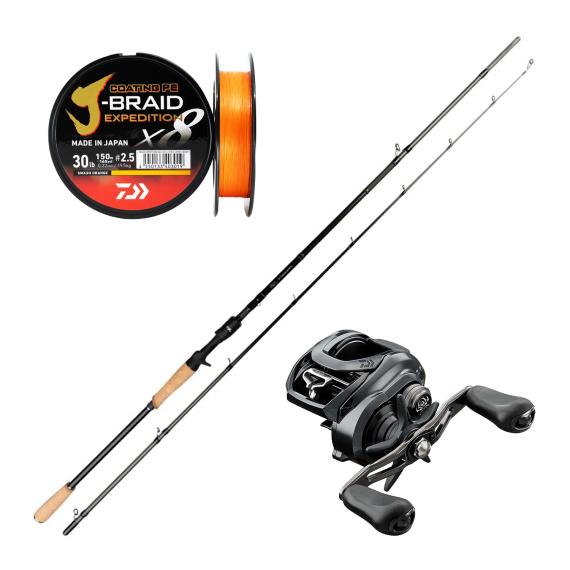 Daiwa Prorex XR Bait & Tatula Monster Combo 8\'6\'\' 220g ryhmässä Kalastussetit / Heittokalastussetit / Hyrräkelasetit Hauki @ Sportfiskeprylar.se (PROREXXRMONSTERCOMBO)
