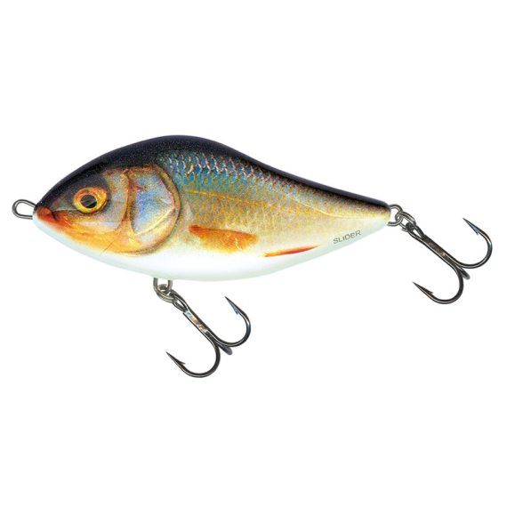 Salmo Slider 7cm, 17g Floating - Real Roach ryhmässä Vieheet / Swimbaits / Kovat uistimet @ Sportfiskeprylar.se (QSD269)