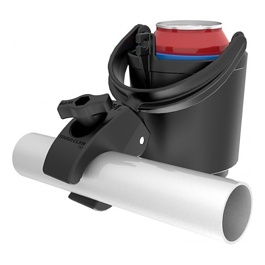 RAM Mounts Drink Cup Holder W/Toughclaw ryhmässä Veneilyelektroniikka & veneily / Veneily Lisävarusteet / Pidikkeet & Kiinnikkeet / Muut Telineet & Pikakiinnitysjalustat @ Sportfiskeprylar.se (RAM-B-132-400)