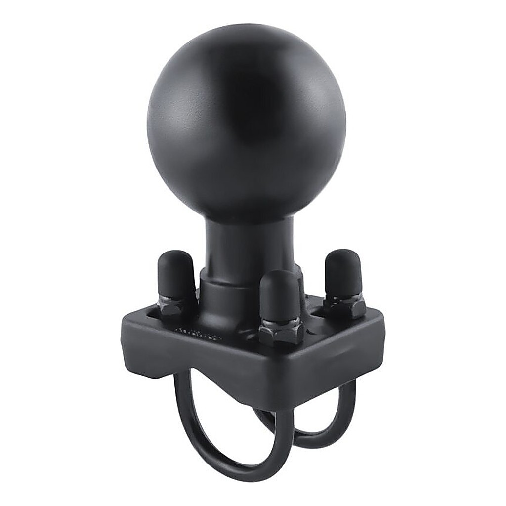 RAM Double U-Bolt Ball Base for 1\'\' - 1.25\'\' Rails (Unpacked) ryhmässä Veneilyelektroniikka & veneily / Veneily Lisävarusteet / Pidikkeet & Kiinnikkeet / Muut Telineet & Pikakiinnitysjalustat @ Sportfiskeprylar.se (RAM-D-235U)