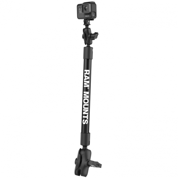 RAM Mounts 12\'\' Lng Arm C Socket W/ Gopro ryhmässä Veneilyelektroniikka & veneily / Veneily Lisävarusteet / Pidikkeet & Kiinnikkeet / Muut Telineet & Pikakiinnitysjalustat @ Sportfiskeprylar.se (RAP-201-B-12-A-GOP1)