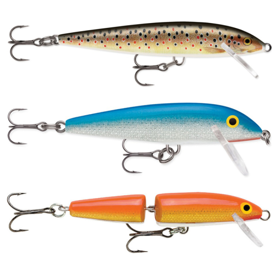Rapala Trout-syöttipaketti 9 cm ryhmässä Vieheet / Viehesarjat / Viehesarjat taimen- & putnakekalastus @ Sportfiskeprylar.se (RAPALATROUTPACK9cm)