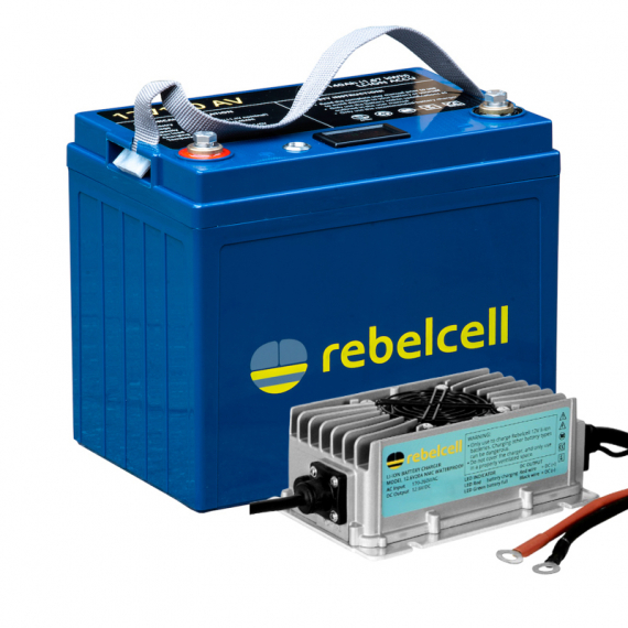 Rebelcell 12V140 AV Li-ion Med Laddare Waterproof 12.6V20A ryhmässä Veneilyelektroniikka & veneily / Akut & Laturit / Akut / Lithiumakut @ Sportfiskeprylar.se (RC12140AVREUAPACK)