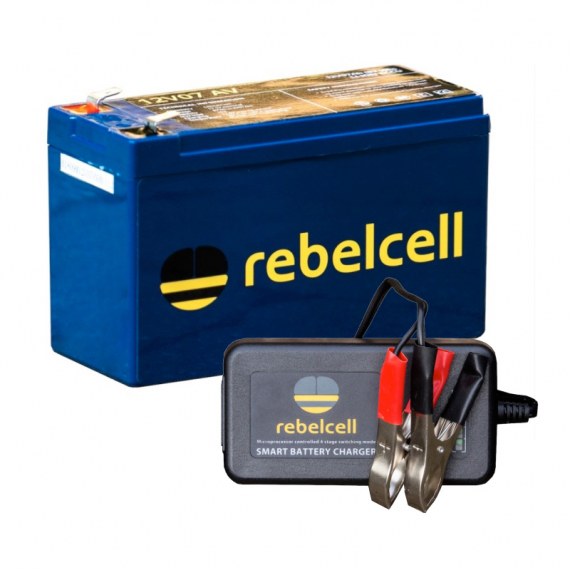 Rebelcell 12V07 AV Li-ion Med Laddare 12.6V3A ryhmässä Veneilyelektroniikka & veneily / Akut & Laturit / Akut / Lithiumakut @ Sportfiskeprylar.se (RC12V07PACK)