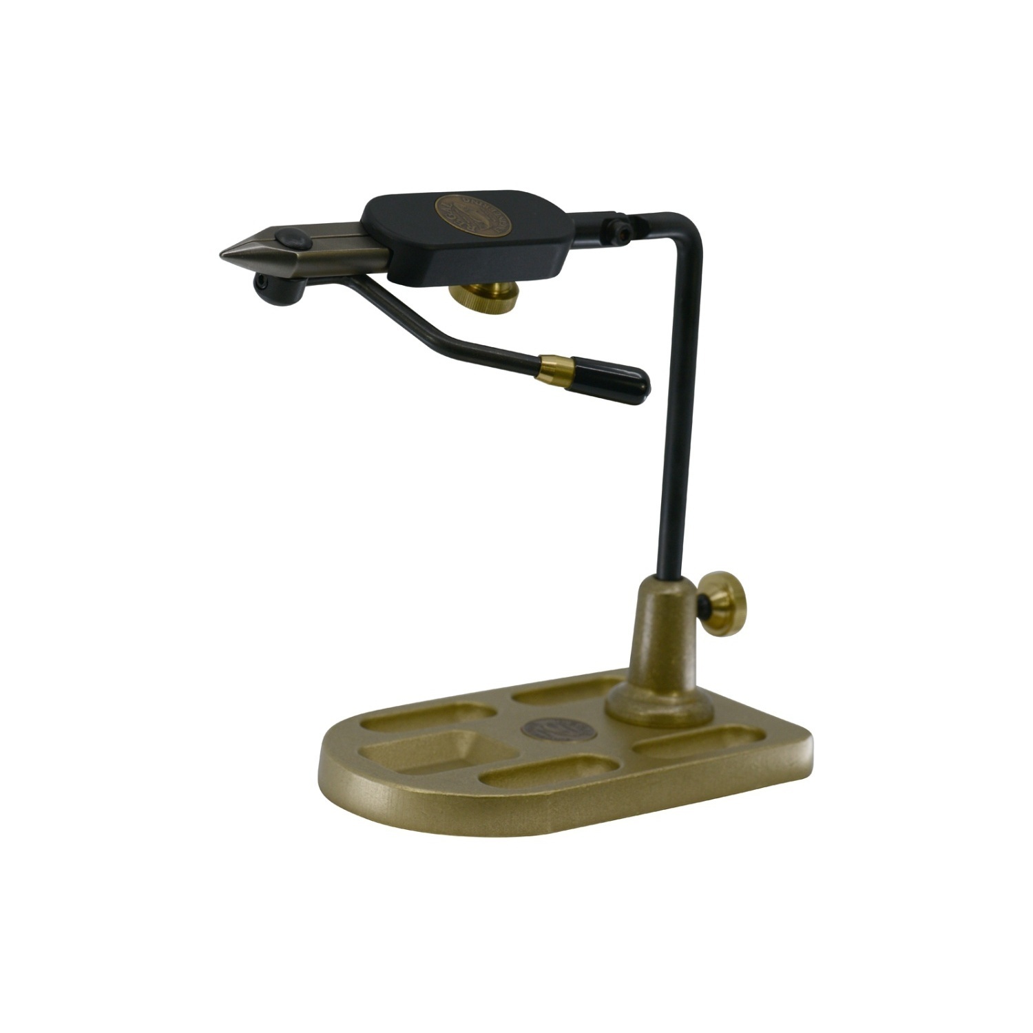 Regal Medallion Series Vise - Stainless Steel Jaws/Bronze Pocket Base ryhmässä Koukut & Tarvikkeet / Perhonsidonta / Perhonsidontapenkit @ Sportfiskeprylar.se (REG-STNSBMM-40P)
