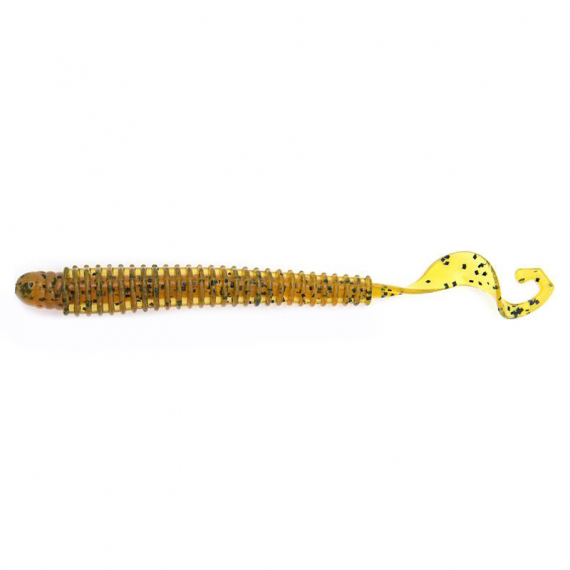 Reins G-Tail Saturn 8,9cm (9pcs) - Motoroil Pepper ryhmässä Vieheet / Jigit ja keinosyötit / Ravut ja Creaturebaits-syötit / Madot @ Sportfiskeprylar.se (REI-35GTS-429)