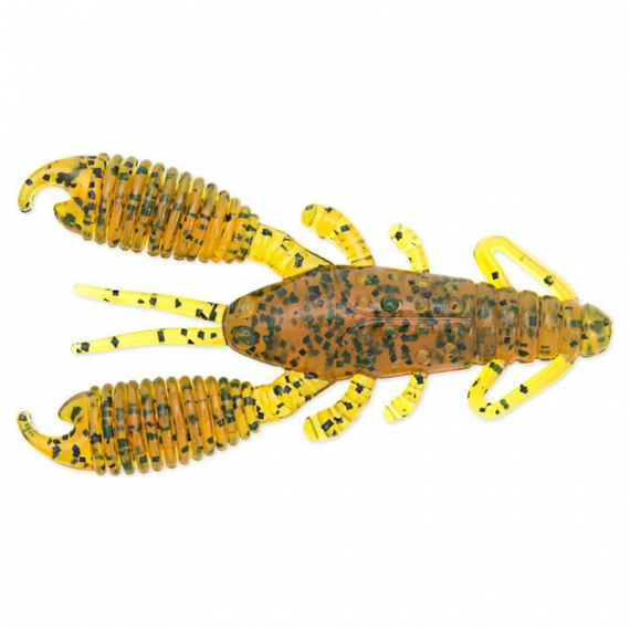 Reins Ring Craw 7,6cm (8pcs) - Motoroil Pepper ryhmässä Vieheet / Jigit ja keinosyötit / Ravut ja Creaturebaits-syötit / Rapujigit @ Sportfiskeprylar.se (REI-3RC-429)