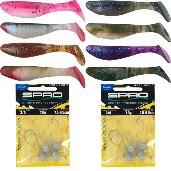 Relax Kopyto Perch Set ryhmässä Vieheet / Viehesarjat / Viehesarjat ahven @ Sportfiskeprylar.se (RELAXJIGGSET)