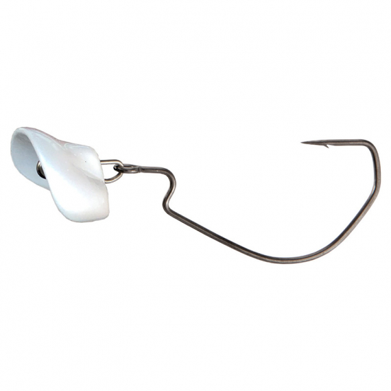 Headbanger RockerHead 8g, 4/0 (3pcs) - White ryhmässä Koukut & Tarvikkeet / Jigipäät / Offset jigipäät @ Sportfiskeprylar.se (RH-40-14-WH)