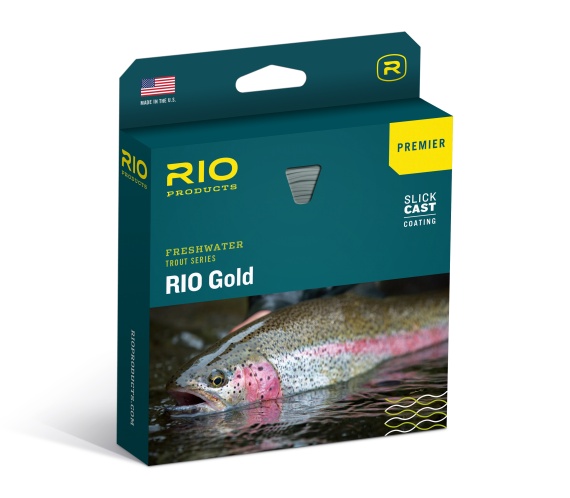 RIO Premier Gold Fly Line Float Moss/Gold ryhmässä Kalastusmenetelmät / Perhokalastus / Perhosiimat / Yhdenkäden siimat @ Sportfiskeprylar.se (RP19230r)