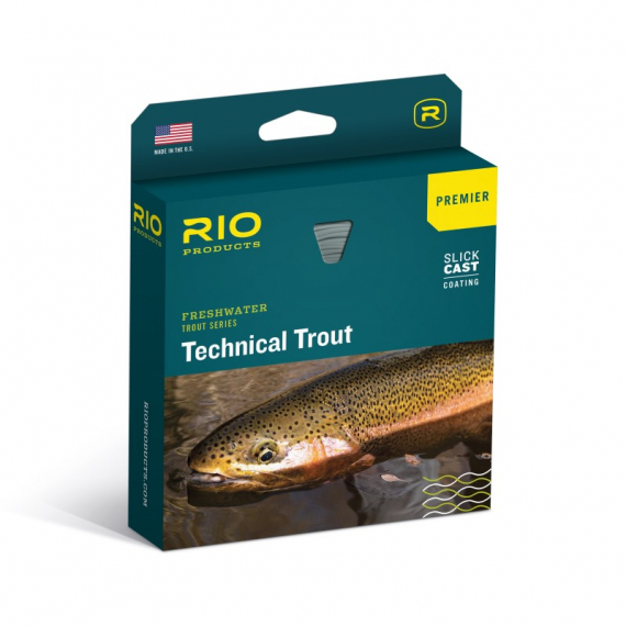 RIO Premier Technical Trout Sky Blue/Peach ryhmässä Siimat / Perhokalastussiimat / Yhdenkäden siimat @ Sportfiskeprylar.se (RP19261r)