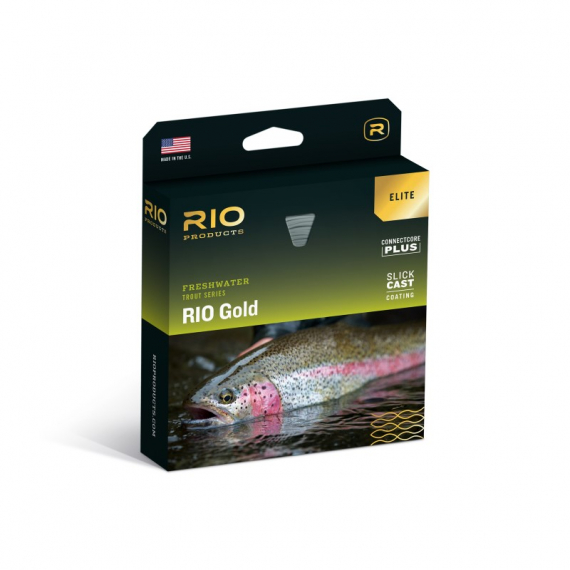 RIO Elite Gold Moss/Gold/Gray ryhmässä Siimat / Perhosiimat / Yhdenkäden siimat @ Sportfiskeprylar.se (RP19268r)