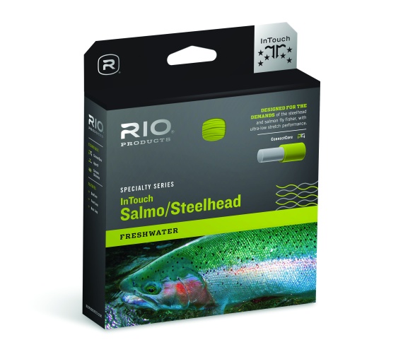 Rio InTouch Salmo/Steelhead WF Float Fly Line Moss/Yellow ryhmässä Kalastusmenetelmät / Perhokalastus / Perhosiimat / Yhdenkäden siimat @ Sportfiskeprylar.se (RP20215r)