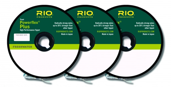 RIO PowerFlex Plus Tippet 3kpl ryhmässä Koukut & Tarvikkeet / perukkeet & perukemateriaalit / Perukemateriaalit / Perukemateriaali perhokalastus @ Sportfiskeprylar.se (RP22198r)