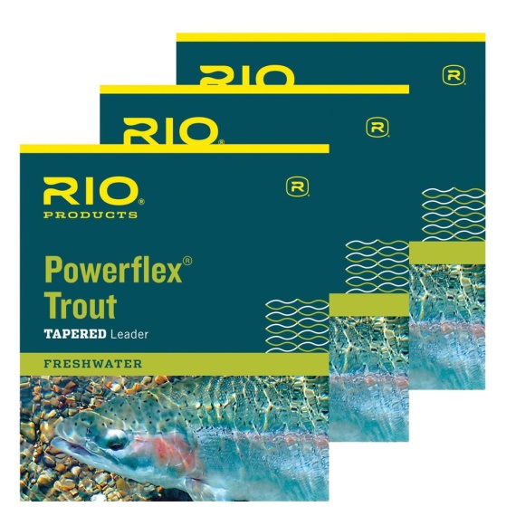 Rio Powerflex TroutLeader 12ft 3-pack ryhmässä Kalastusmenetelmät / Perhokalastus / Perhoperukkeet & perukemateriaali / Valmiit perhoperukkeet / Kartioperukkeet @ Sportfiskeprylar.se (RP24051r)
