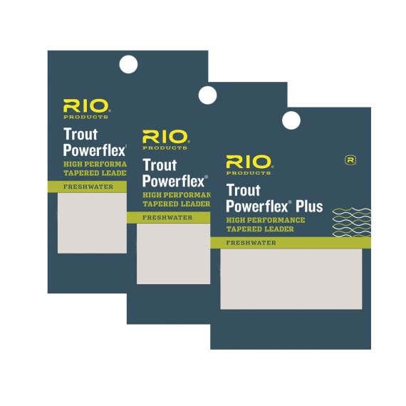 RIO PowerflexPlus Leader 9 ft 3 pack ryhmässä Kalastusmenetelmät / Perhokalastus / Perhoperukkeet & perukemateriaali / Valmiit perhoperukkeet / Kartioperukkeet @ Sportfiskeprylar.se (RP24593r)