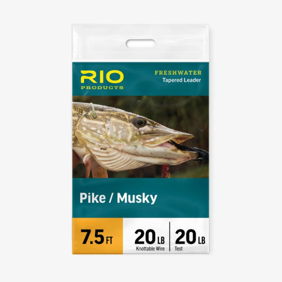 Rio Pike/Musky Leader 7,5ft ryhmässä Kalastusmenetelmät / Perhokalastus / Perhoperukkeet & perukemateriaali / Valmiit perhoperukkeet / Kartioperukkeet @ Sportfiskeprylar.se (RP24666r)