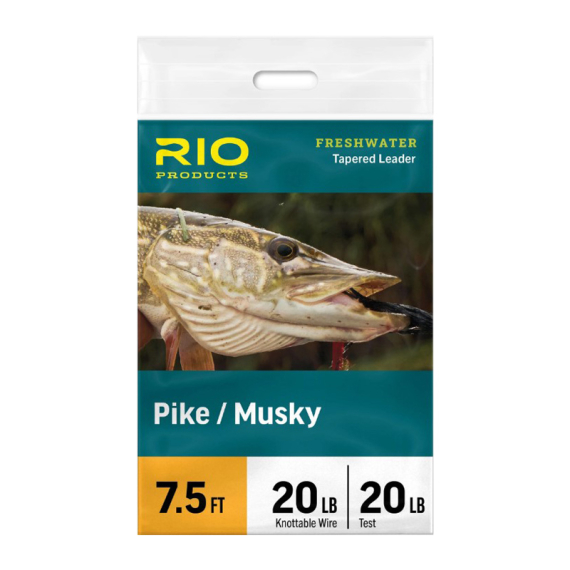 Rio Pike/Musky Leader 7,5ft ryhmässä Kalastusmenetelmät / Perhokalastus / Perhoperukkeet & perukemateriaali / Valmiit perhoperukkeet / Kartioperukkeet @ Sportfiskeprylar.se (RP24666r)