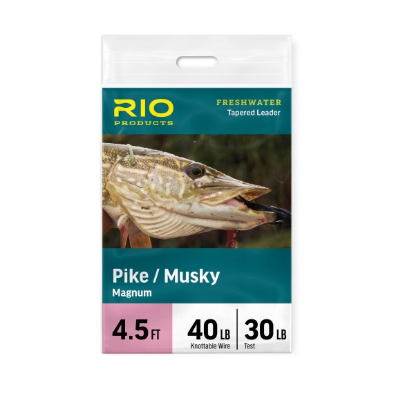 Rio Pike/Musky Stealth Leader 6ft ryhmässä Kalastusmenetelmät / Perhokalastus / Perhoperukkeet & perukemateriaali / Valmiit perhoperukkeet / Kartioperukkeet @ Sportfiskeprylar.se (RP24668r)