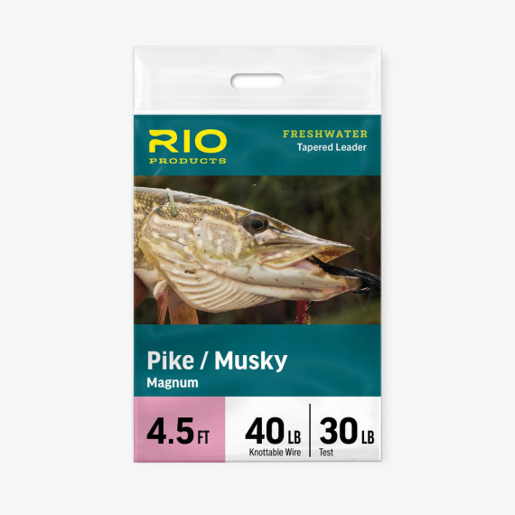 Rio Pike/Musky Magnum Leader - 4.5ft, 30lb class 40lb Knottable Wire ryhmässä Koukut & Tarvikkeet / perukkeet & perukemateriaalit / Valmiit perukkeet / Kartioperukkeet @ Sportfiskeprylar.se (RP24670)