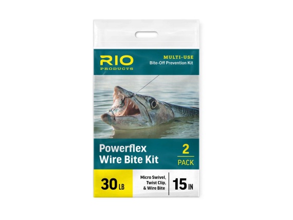 Rio Powerflex Wire Bites Leader Swivel And Twist Clip ryhmässä Kalastusmenetelmät / Perhokalastus / Perhoperukkeet & perukemateriaali / Perukemateriaali perhokalastus @ Sportfiskeprylar.se (RP26012r)