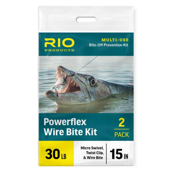 Rio Powerflex Wire Bites Leader Swivel And Twist Clip ryhmässä Kalastusmenetelmät / Perhokalastus / Perhoperukkeet & perukemateriaali / Perukemateriaali perhokalastus @ Sportfiskeprylar.se (RP26012r)