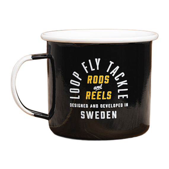 Loop Rods & Reels Mug - Black ryhmässä Retkeily / ulkoilu / Retkikeittiöt & keittiövälineet / Kupit ja mukit @ Sportfiskeprylar.se (RRMB)