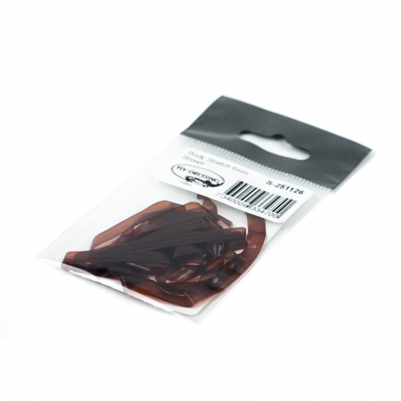Body Strech 4mm - Brown ryhmässä Koukut & Tarvikkeet / Perhonsidonta / Perhonsidontamateriaalit / Muut synteettiset materiaalit @ Sportfiskeprylar.se (S-251124)