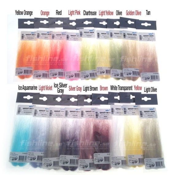 Ghost Hair - Silver Gray ryhmässä Koukut & Tarvikkeet / Perhonsidonta / Perhonsidontamateriaalit / Kimallekuitu & synteetit @ Sportfiskeprylar.se (S-262393)