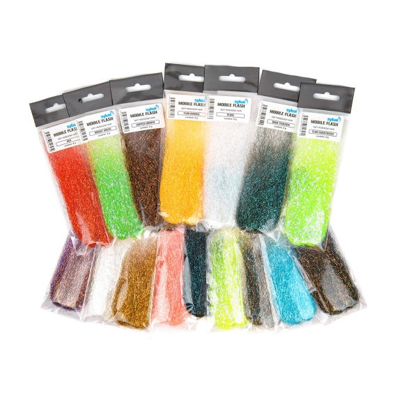 Mobile Flash Hair ryhmässä Koukut & Tarvikkeet / Perhonsidonta / Perhonsidontamateriaalit / Kimallekuitu & synteetit @ Sportfiskeprylar.se (S-263665r)