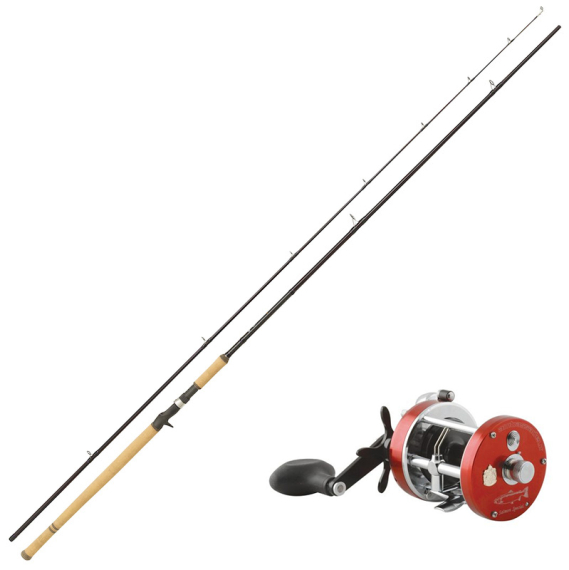 Abu Garcia Salmon Seeker 12\' 50-150g Casting Combo ryhmässä Kalastussetit / Heittokalastussetit / Hyrräkelasetit Lohi & Meritaimen @ Sportfiskeprylar.se (SALMONZEEKERCOMBO)