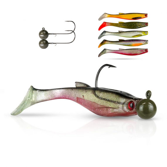 Scout Shad Tungsten Round Jig Head Bundle ryhmässä Vieheet / Viehesarjat / Viehesarjat pehmeät uistimet @ Sportfiskeprylar.se (SCSTJH1)