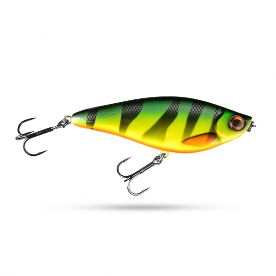Scout Swimmer 12,5cm 67g Slow Sink - Fire tiger ryhmässä Vieheet / Swimbaits / Kovat uistimet @ Sportfiskeprylar.se (SCSWSS125-18)