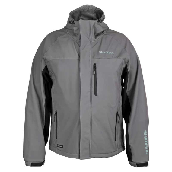 Shimano Soft Shell Jacket Grey ryhmässä Vaatteet ja kengät / Vaatetus / Takit / Kuoritakit @ Sportfiskeprylar.se (SHSSJGYLr)