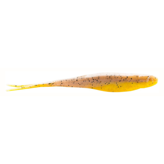 Z-Man Scented Jerk Shadz 4\'\' - Bruised Banana (5-pack) ryhmässä Vieheet / Jigit ja keinosyötit / Soft Jerkbait & Pintails @ Sportfiskeprylar.se (SJS4-279PK5)