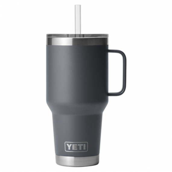 Yeti Rambler 35 Oz Straw Mug - Charcoal ryhmässä Retkeily / ulkoilu / Retkikeittiöt & keittiövälineet / Termokset / Termosmukit @ Sportfiskeprylar.se (SKU-0327-CHA)