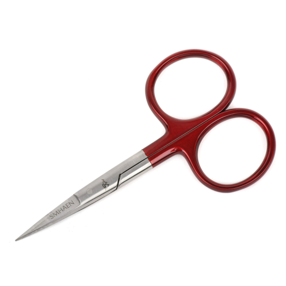 SMHAEN Scissor Straight 4,5\'\' Tungsten Carbide Red ryhmässä Työkalut ja tarvikkeet / Pihdit & sakset / Leikkurit & sakset @ Sportfiskeprylar.se (SM-113)