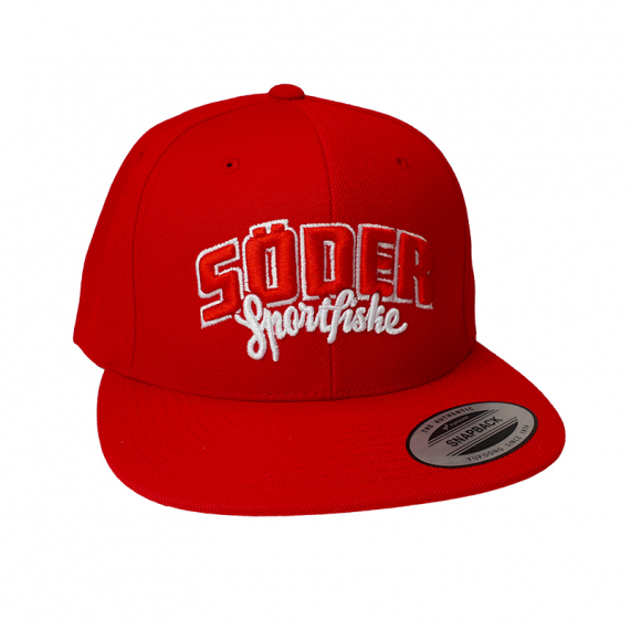 Söder Sportfiske Snapback Red - Original Logo ryhmässä Vaatteet ja kengät / Lippikset ja päähineet / Lippikset / Snapback-lippikset @ Sportfiskeprylar.se (SPECIAL-OL)