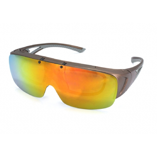 Spoon Fitover Flip-Up - Brown/Red Mirror ryhmässä Vaatteet ja kengät / Silmälasit / Polarisoidut aurinkolasit @ Sportfiskeprylar.se (SPEFLU04)