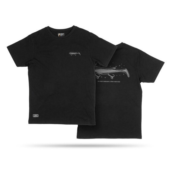 SQRTN x Söder Sportfiske Scout Shad Tee, Black ryhmässä Vaatteet ja kengät / Vaatetus / T-paidat @ Sportfiskeprylar.se (SQSS-001-Sr)