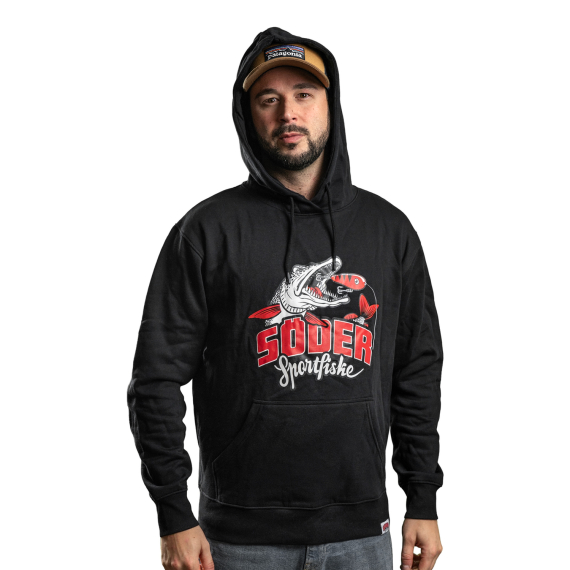 Söder Sportfiske Hoodie Last Cast Black ryhmässä Vaatteet ja kengät / Vaatetus / Villapaidat / Hupparit @ Sportfiskeprylar.se (SS30005Sr)