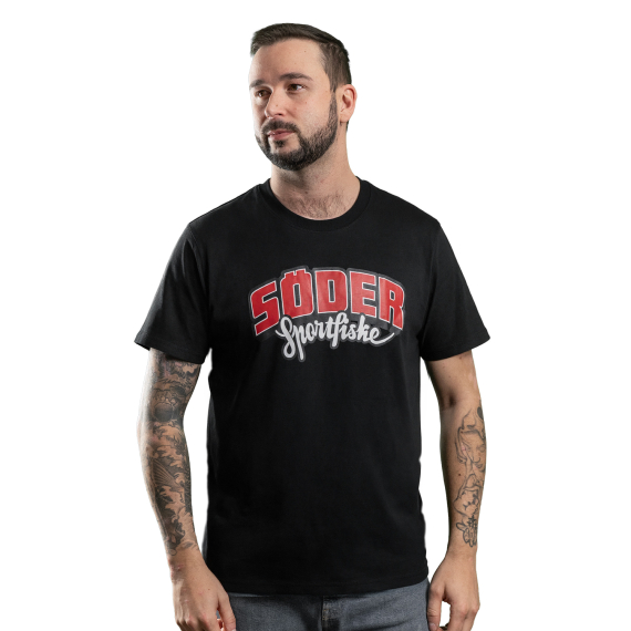 Söder Sportfiske T-shirt Black ryhmässä Vaatteet ja kengät / Vaatetus / T-paidat @ Sportfiskeprylar.se (SS30007Sr)
